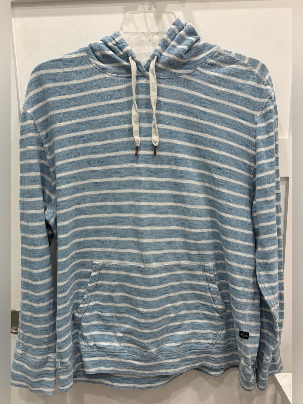 Rails Blue & White Striped Hooded Pullover